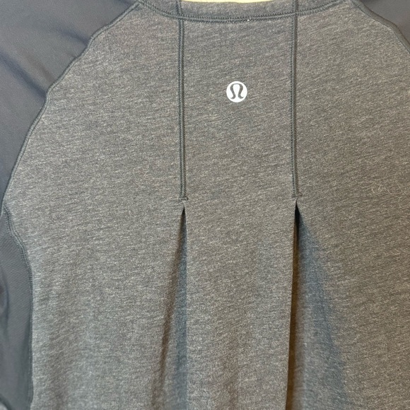 Lululemon Spincity Long Sleeve Top Women Size 6 Heathered Black Half Zip Wicking - Picture 5 of 6
